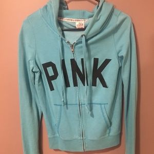 Victoria's Secret PINK blue zip-up